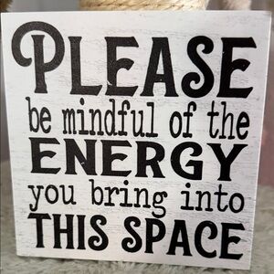 Decorative Sign with Inspirational Quote